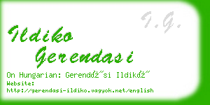 ildiko gerendasi business card